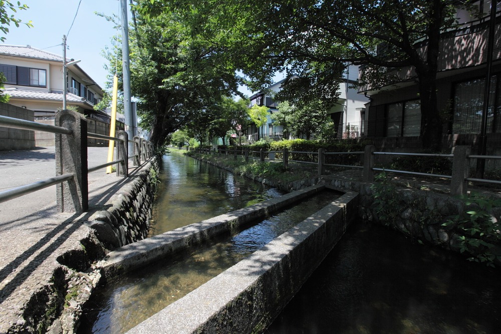 大丸用水 用水路の立体交差