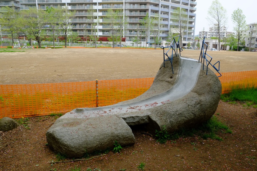 工事の終わった城山公園