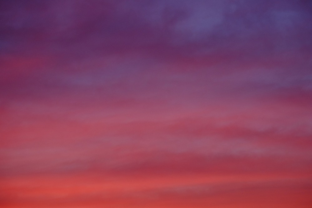 梅雨の夕焼け