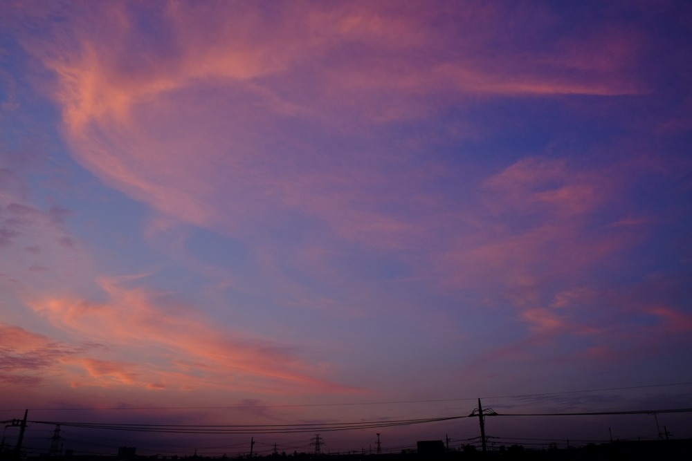 今日の夕焼け